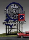 Miller Engineering Pabst Blue Ribbon Beer Neon Sign HO/O MIL4081-NEW