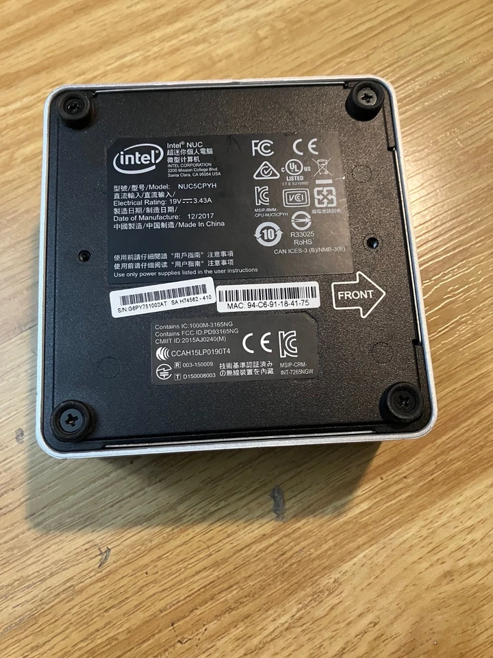 Intel (Intel Celeron, 1.60GHz, 8GB) Desktop Computer - NUC5CPYH - Image 4 of 4