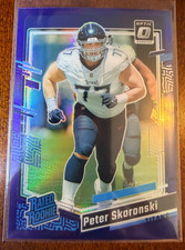 2023 Panini Donruss Optic Peter Skoronski Purple Prizm RC Rated Rookie #/50