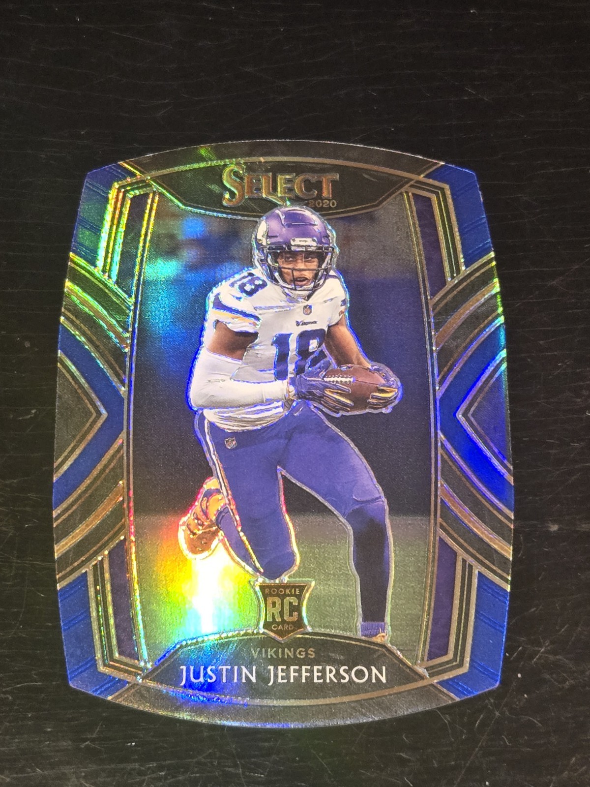 2020 Panini Select Football Justin Jefferson BLUE DIE CUT CLUB PRIZM SP ROOKIE