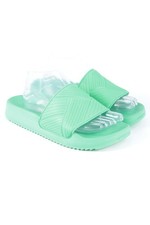 ZARA Badeslipper Damen Pantoletten Gr. DE 40 türkis Casual-Look