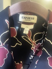 Express The Portofino Shirt Womens MEDIUM Mau...