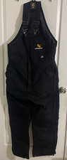 Berne Xtream Insulated Coveralls Jumpsuit Black XL Regular Canvas B415BKR