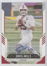 2021 Score Rookies Signatures Davis Mills #363 Auto 0v2a