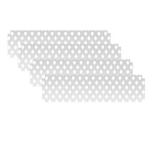 1 Ft X 4 Ft Snapfence Vinyl Lattice Fence Panel White Home Garden Yard Privacy Ebay