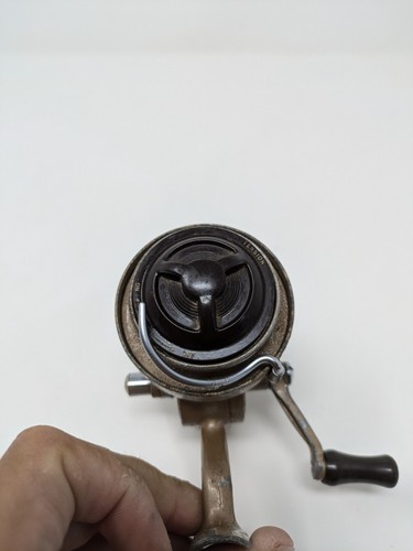 The Ambidex- Vintage Metal Fishing Casting Reel  No1 Young Of Redditch England - Afbeelding 3 van 7