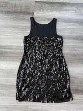 Express Black Sequin Mini Dress XS Sleeveless