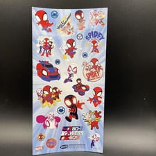 Marvel Spidey  His Amazing Friends Sticker Sheet 20 Stickers on Sheet 15 Sheet
