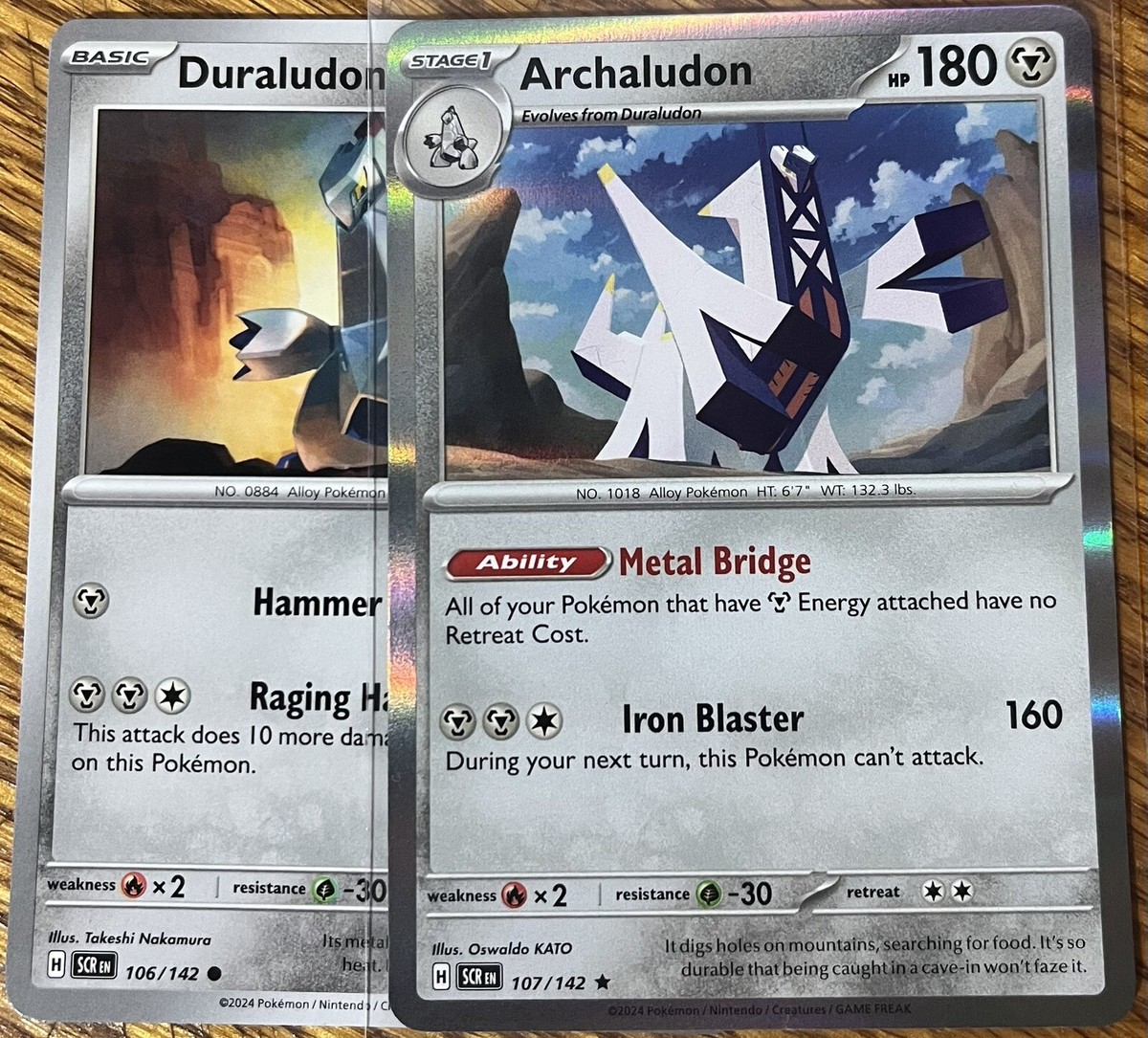 Duraludon 106/142, Archaludon 107/142 - Evo Line - Stellar Crown