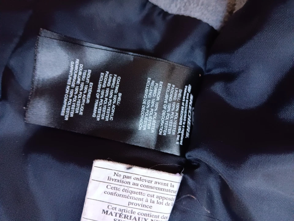 Abrigo de invierno Sketchers para niños pequeños y pantalones de nieve con babero 3T niños rojo/negro DEFECTOS Foto 4 de 4