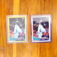 2024 Topps Archives #207 Emmanuel Clase Yellow Foilboard + Base Pair Foil 207