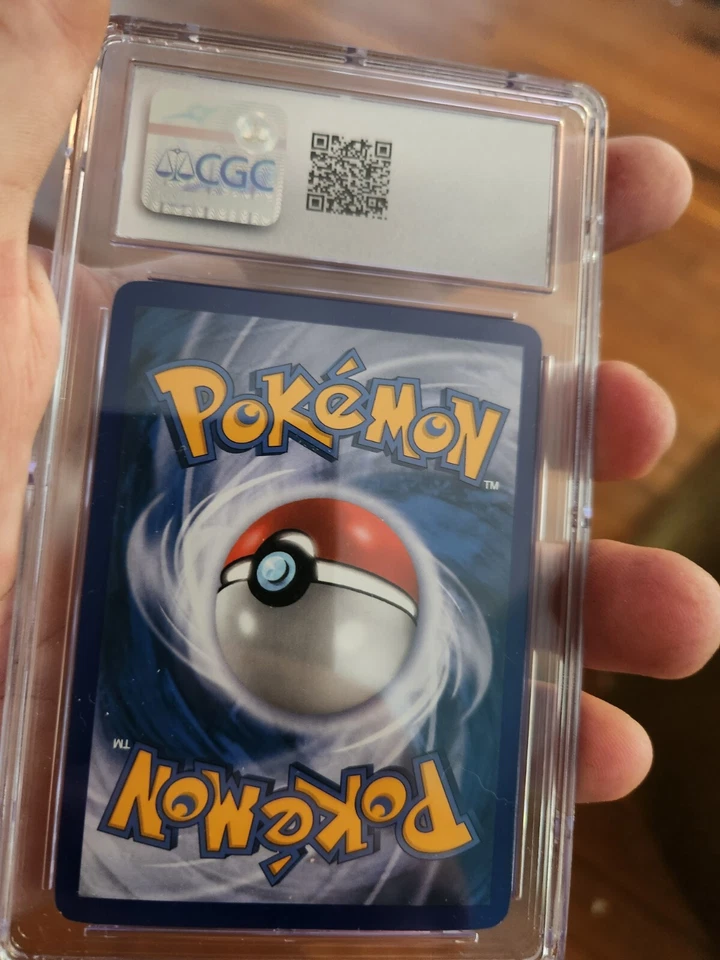 (TOP POP 8) CGC 10 GEM MINT Pokemon Poliwhirl Stamped Holo ERROR 68/115 EX 2005 - Image 3 of 4