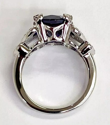 HSN Absolute Sterling 2.00cttw Simulated Tanzanite & Cubic Zirconia Ring Size 6 - Picture 7 of 15