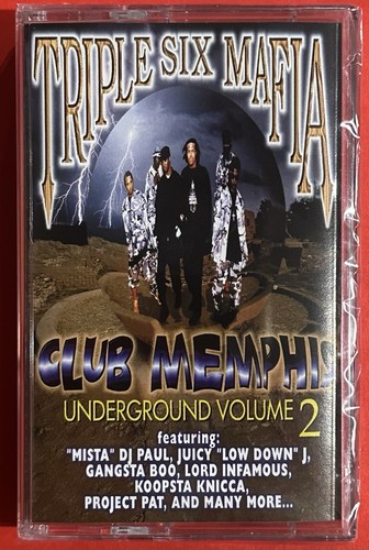 Three Six Mafia Club Memphis Underground Vol 2 Cassette Tape /500 On Purple Tape - 第 1/3 張圖片