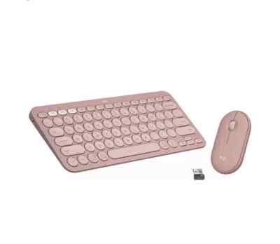 Logitech Pebble 2 Combo - K380S Tastatur & M350S Maus - Pink - Neu