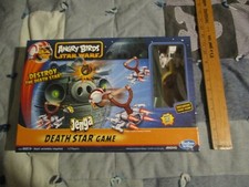 HASBRO ANGRY BIRD STAR WARS DEATH STAR JENGA GAME - COMPLETE IN GOOD SHAPE 