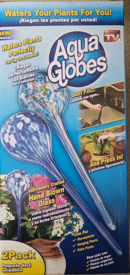 Aqua Globes Automatic Self Plant Watering Bulbs Glass 6 Large (3 Boxes)  - Image 2 of 3