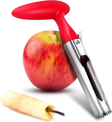Apple Corer Tool 7.3'' Stainless Steel Ergonomic Handle Push-Twist Easy Clean
