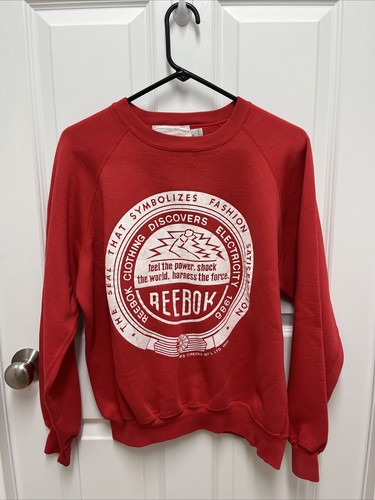 Reebok, Vintage 1986 Reebok Sweatshirt Red Size Medium