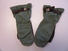 Alte Handschuhe mit Leder / Fäustlinge eventuell als Deko