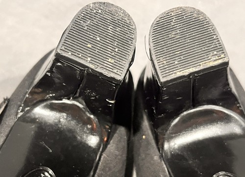 Jaclyn Smith Black Gothic Mary Jane Buckle Pumps Womans High Heels Shoes 8W - Picture 21 of 24