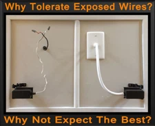 Garage Door Sensor Wire Cover Kit. Fits Chamberlain LiftMaster Craftsman Genie