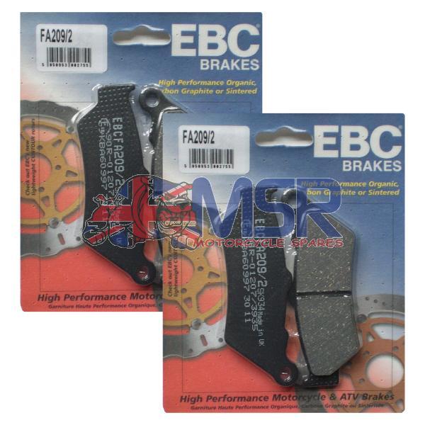Aprilia ETV1000 Caponord EBC FA209/2 Front Brake Pads 2001-2008