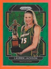 2022 Panini WNBA Prizm Lauren Jackson Rare Green Prizm #30 Storm
