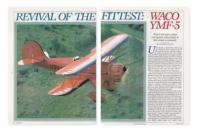 Waco YMF-5 Aircraft Report 8/24/2023m