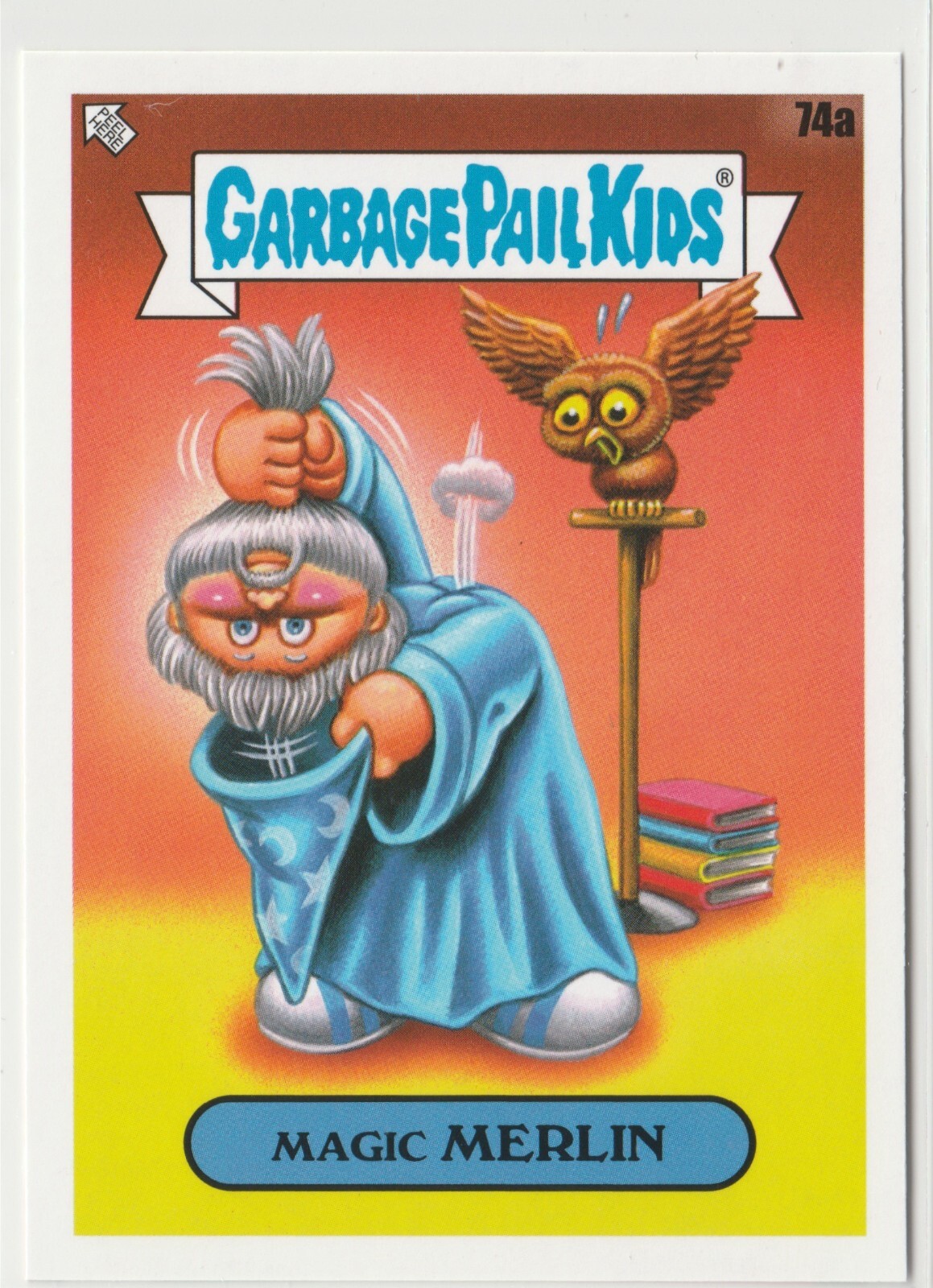 Magic Merlin 74a Garbage Pail Kids GPK 2022 Book Worms Trading Card