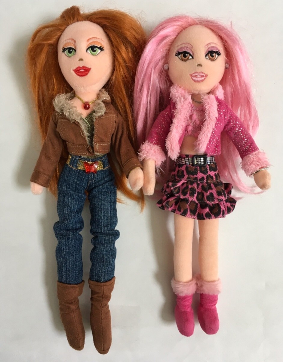 Lot Of 2 Ty Girlz Pink Hair Sizzlin Sue & Dazzlin Destiny 14