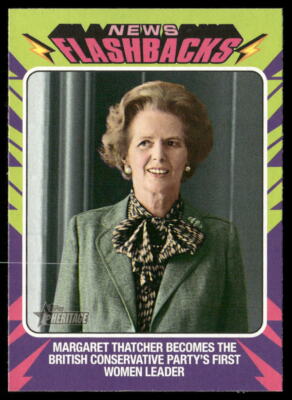 2024 Topps Heritage #NF-4 Margaret Thatcher News Flashbacks
