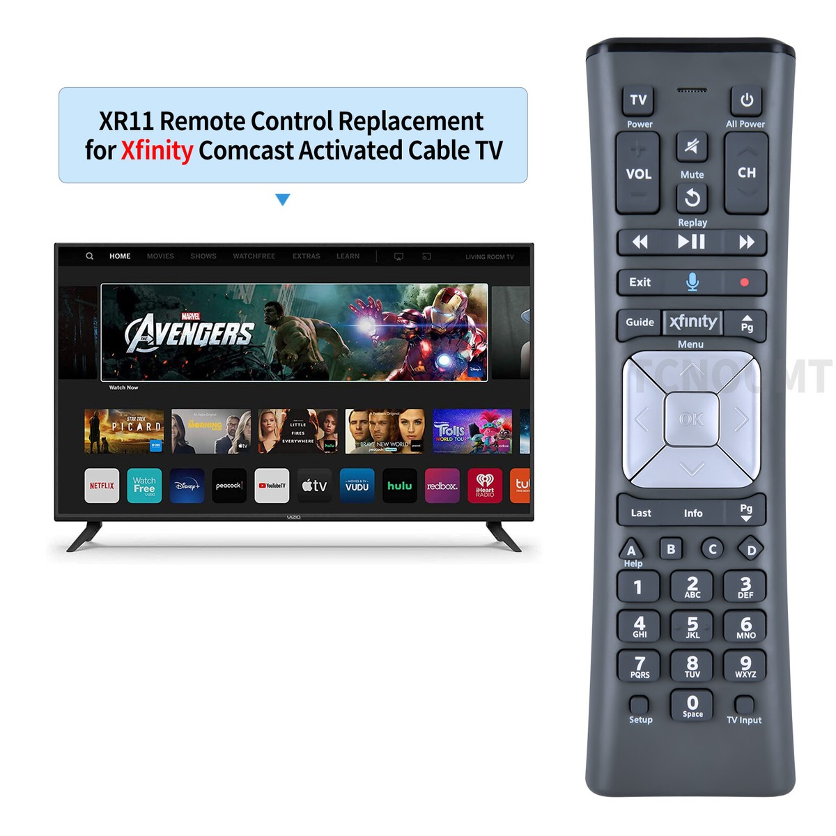 For Comcast/Xfinity XR11 Premium Voice Activated Cable TV Backlit