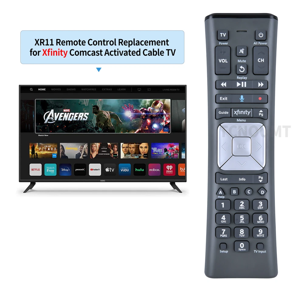 For Comcast/Xfinity XR11 Premium Voice Activated Cable TV Backlit Remote Control - Image 2 of 4