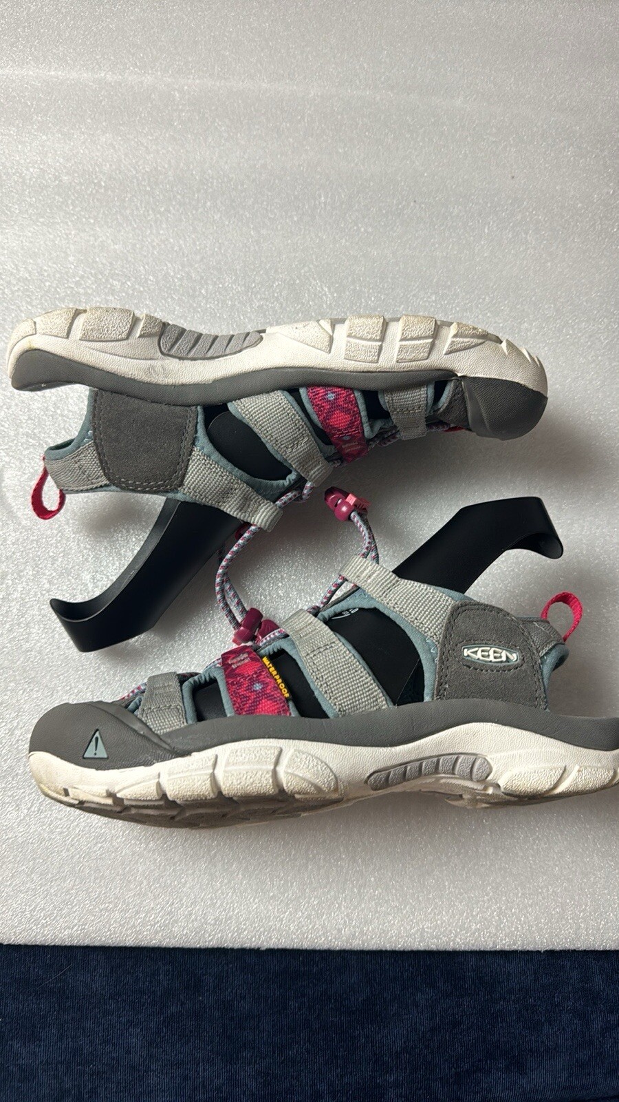 Keen Sandali Donna Whisper Impermeabili Escursionismo Trail Outdoor Grigio Taglia 7 5 Rosa