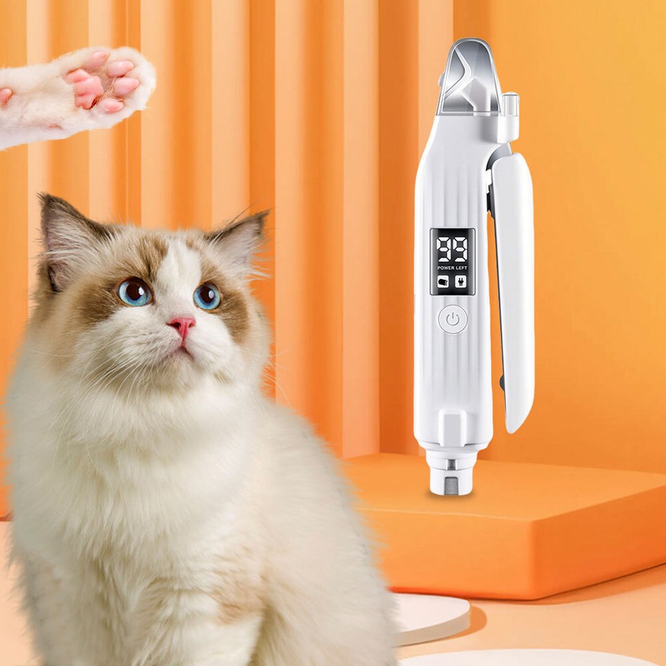 2 in 1 Electric Pet Toenail Clippers Rechargeable Dog Nail Trimmer and
