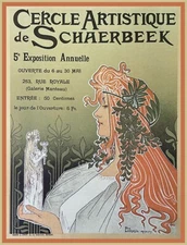 10472.Decor Poster.Room wall interior art design.French Mucha Nouveau fashion