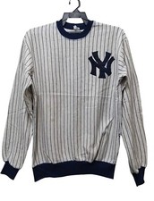 VINTAGE 90s NEW YORK YANKEES MLB CREWNECK SWEATSHIRT/size M 21 /27.5