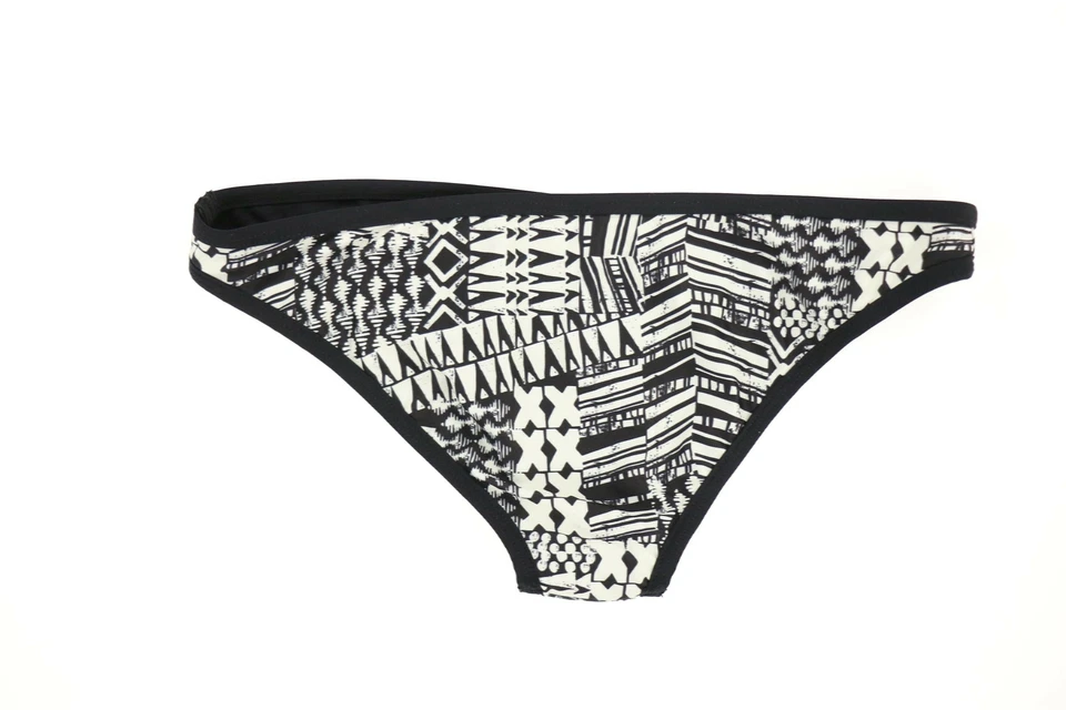 L Space 267291 Women Bikini Bottom Swimwear Black/White Size M - Image 2 of 3