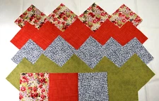 PEACEFUL VALLEY FLORAL BOUQUET CHARM PACK 5 Inch Quilt Squares