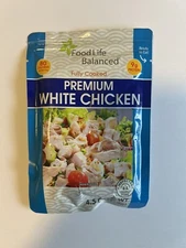 🐓Food Life Balanced Premium White Chicken - 4.5 oz Each - Pack of 24 - Exp 5/26