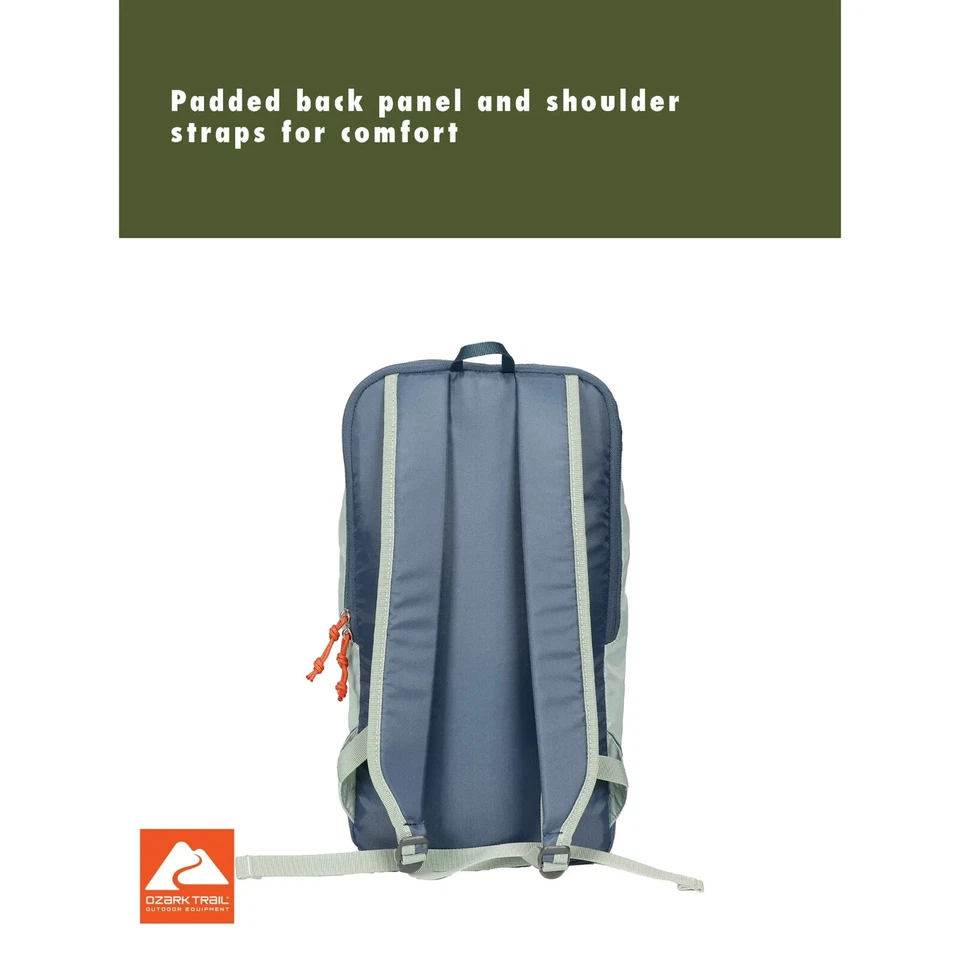 Ozark Trail 10 Liter Day Pack, Light Green, Embossed Fabric for Adults or Kids - Image 3 of 4