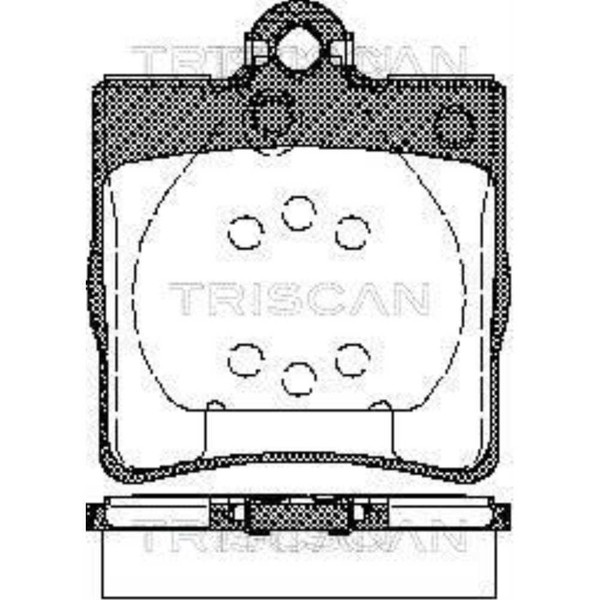 Triscan BremsbeläGe Hinten FüR Mercedes-Benz C-Klasse SLK Chrysler Crossfire-image