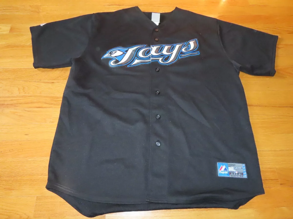 Majestic TORONTO BLUE JAYS Button-Down (2XL) Baseball Jersey