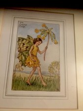 Vintage Print “The Cowslip Fairy” Framed Excellent Cond Cicely Mary Barker 1930s