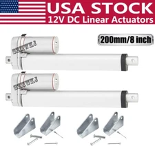 Linear Actuator 2X8'' 12V 220 Pound Lift Electric Motor W/ Brackets for Industry