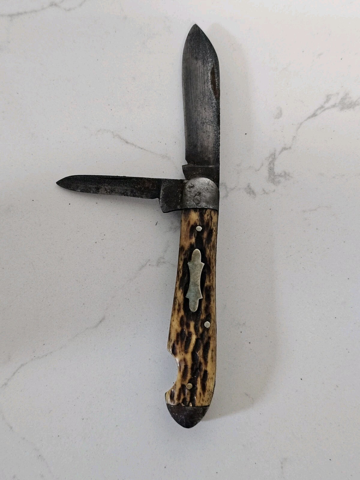 Vintage Miller Bros USA Two Blade Folding Pocket Knife