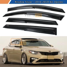 For 2016-2020 Kia Optima K5 Wavy Mugen Style Window Visors Rain Guards Deflector