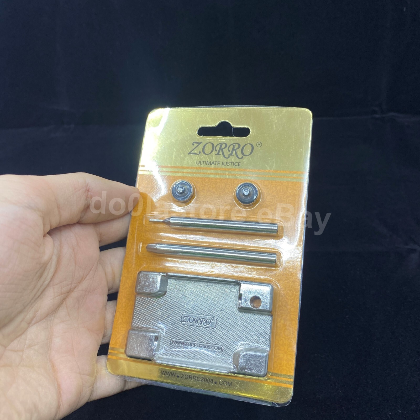 Repair Zippo lighters; Punches to remove and install wheels + 2 Wheel