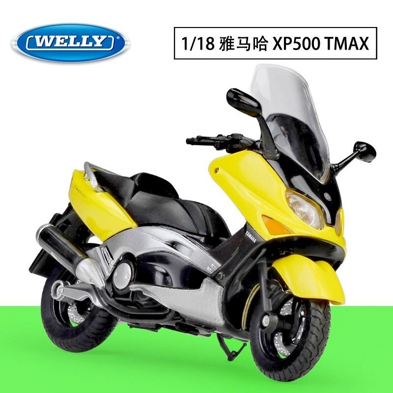 Welly 1/18 YAMAHA 2001 XP500 TMAX Motorcycle Model Diecast Bike
